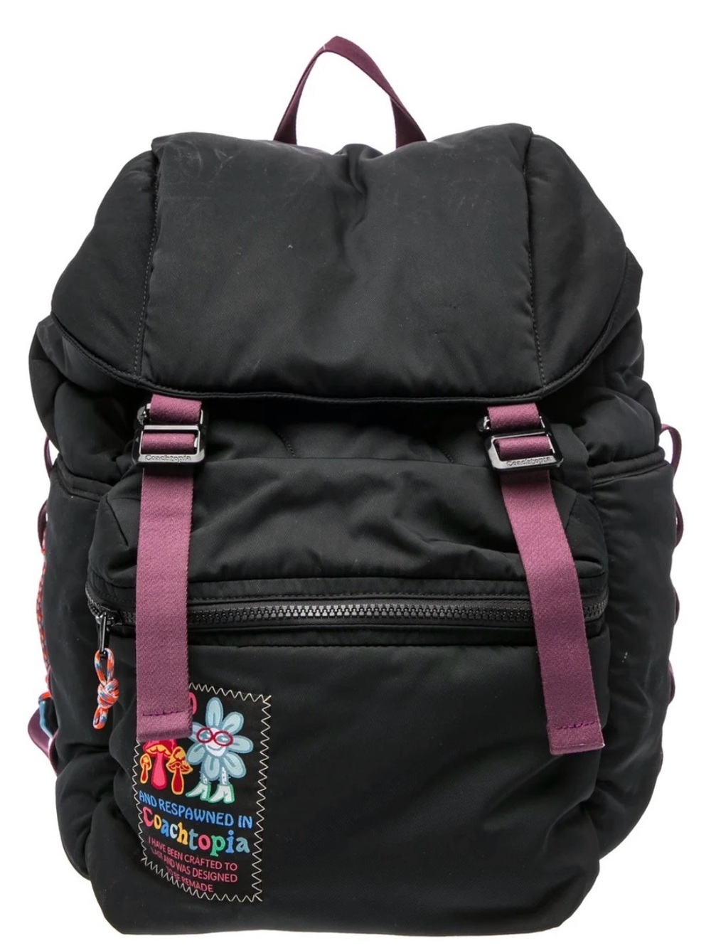 Coach Coachtopia Loop Backpack- Women's Everyday Backpack-Black